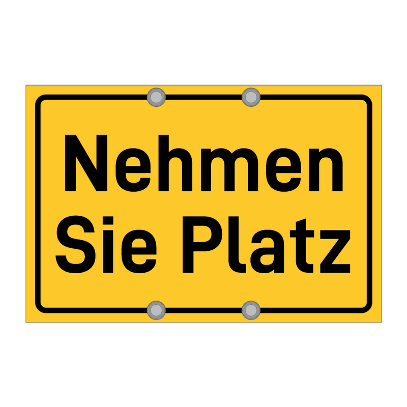 Nehmen Sie Platz