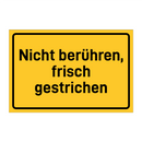 Nicht berühren, frisch gestrichen
