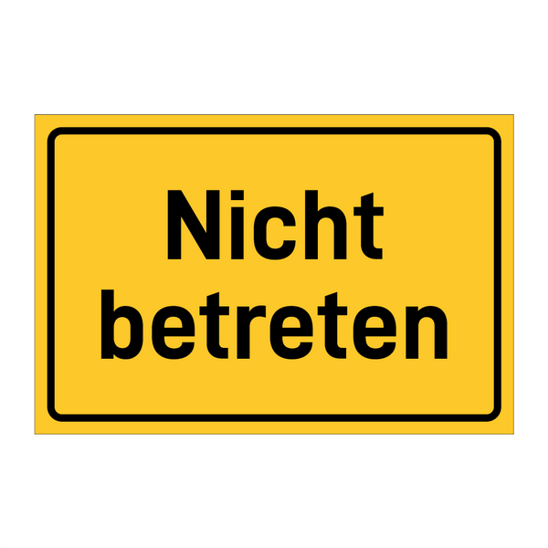 Nicht betreten