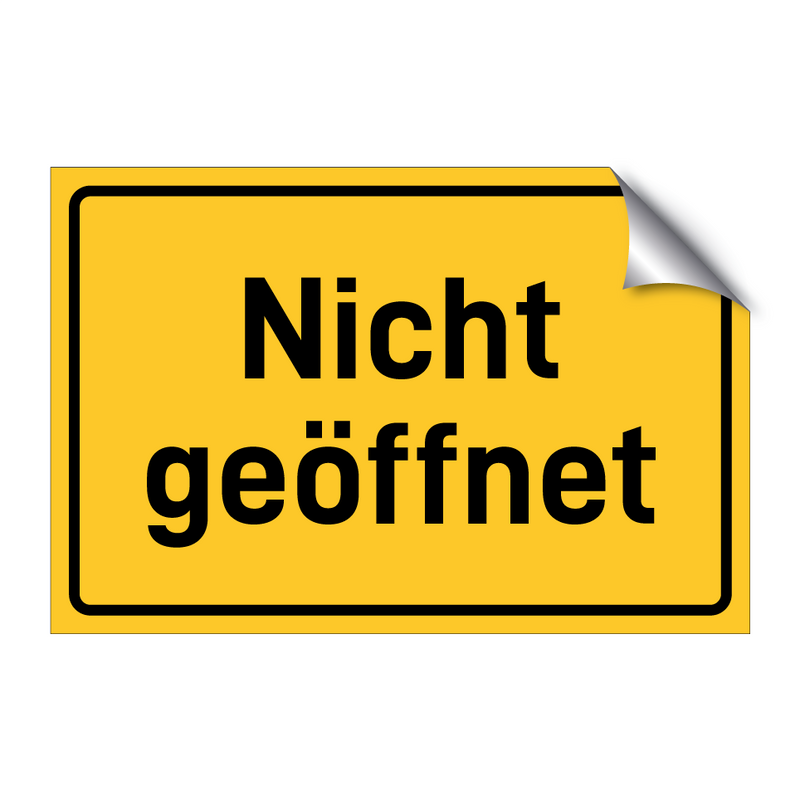 Nicht geöffnet