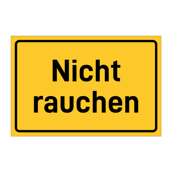 Nicht rauchen