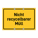 Nicht recycelbarer Müll