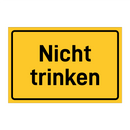 Nicht trinken
