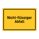 Nicht-flüssiger Abfall