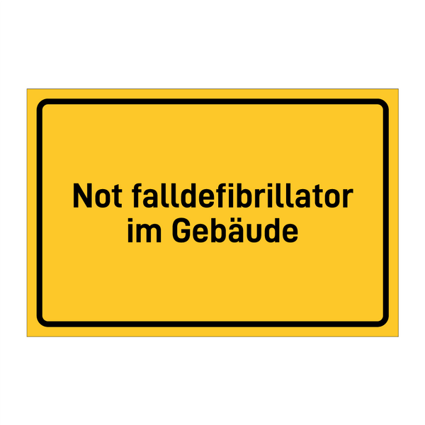 Not falldefibrillator im Gebäude