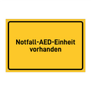 Notfall-AED-Einheit vorhanden