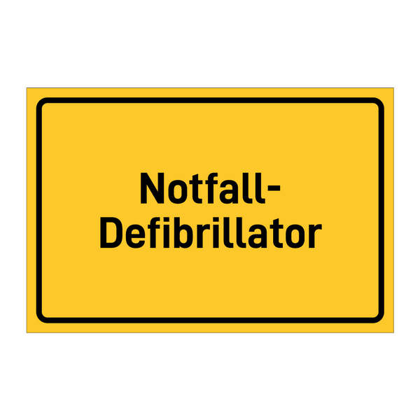 Notfall- Defibrillator