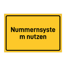 Nummernsystem nutzen