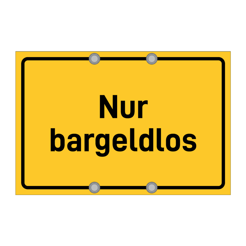 Nur bargeldlos
