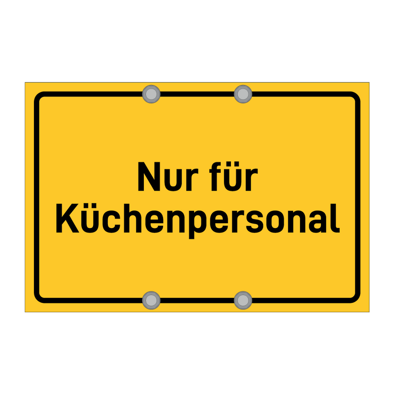 Nur für Küchenpersonal