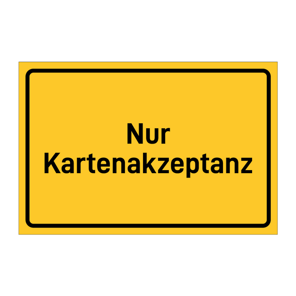 Nur Kartenakzeptanz