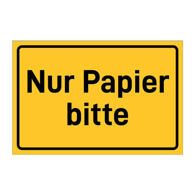 Nur Papier bitte
