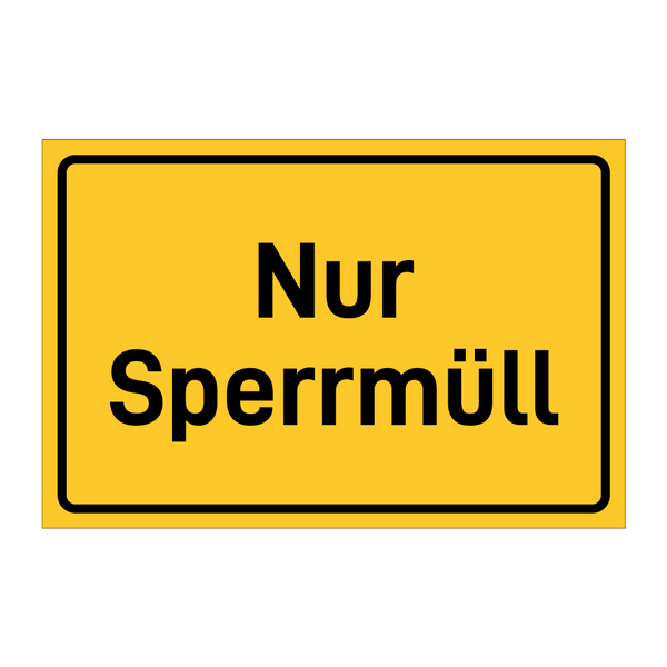 Nur Sperrmüll