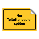 Nur Toilettenpapier spülen