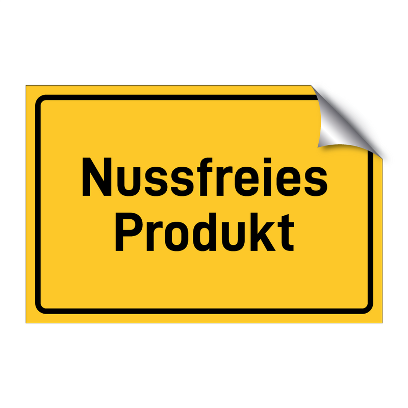 Nussfreies Produkt
