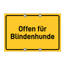 Offen für Blindenhunde