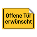 Offene Tür erwünscht
