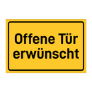 Offene Tür erwünscht