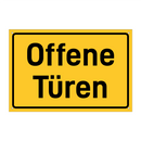 Offene Türen