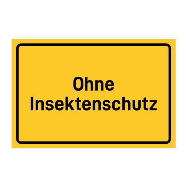 Ohne Insektenschutz