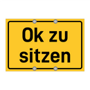 Ok zu sitzen