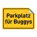 Parkplatz für Buggys