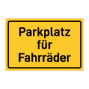 Parkplatz für Fahrräder