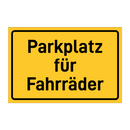 Parkplatz für Fahrräder