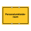 Personalumkleide- raum