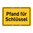 Pfand für Schlüssel