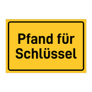 Pfand für Schlüssel