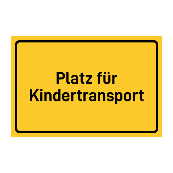 Platz für Kindertransport