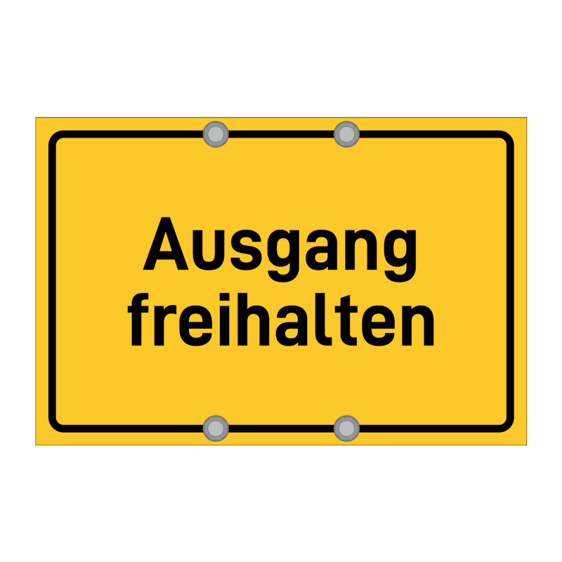 Ausgang freihalten & Ausgang freihalten & Ausgang freihalten & Ausgang freihalten