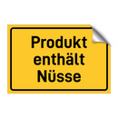 Produkt enthält Nüsse