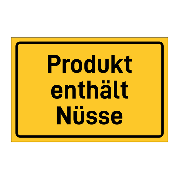 Produkt enthält Nüsse