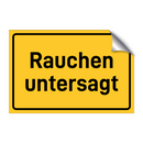 Rauchen untersagt