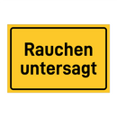 Rauchen untersagt