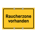 Raucherzone vorhanden