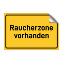 Raucherzone vorhanden