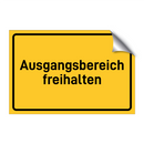 Ausgangsbereich freihalten & Ausgangsbereich freihalten & Ausgangsbereich freihalten