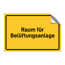 Raum für Belüftungsanlage