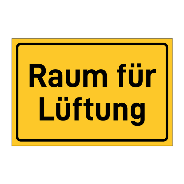 Raum für Lüftung
