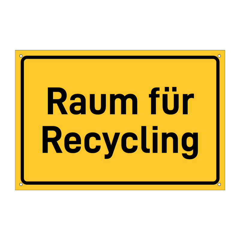 Raum für Recycling