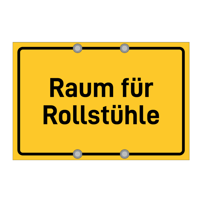 Raum für Rollstühle