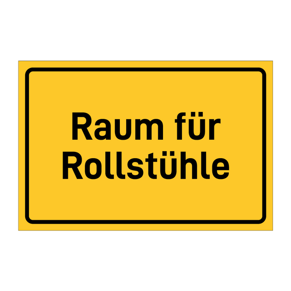 Raum für Rollstühle