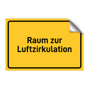 Raum zur Luftzirkulation