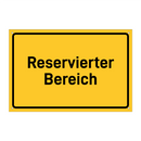 Reservierter Bereich