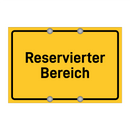 Reservierter Bereich