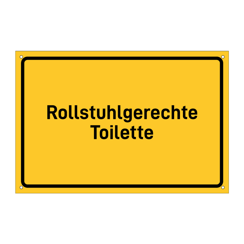 Rollstuhlgerechte Toilette