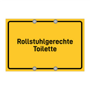 Rollstuhlgerechte Toilette